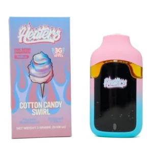 Heaters Live Resin Diamond Dual Dispo (3g) – Cotton Candy Swirl