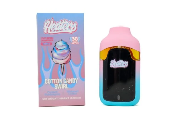 Heaters Live Resin Diamond Dual Dispo (3g) – Cotton Candy Swirl