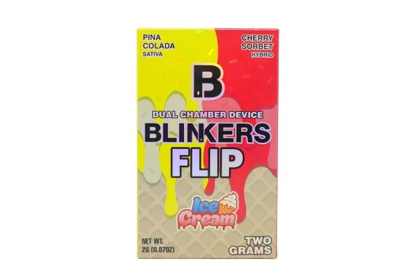 Blinkers Flip Dual Chamber Disposable (2g) – Pina Colada x Cherry Sorbet
