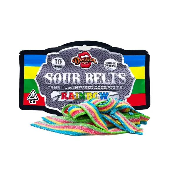 Devour Sour Belts (3000mg) – Rainbow