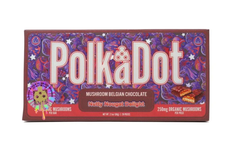 Polka Dots Magic Chocolate (5g) – Nutty Nougat Delight