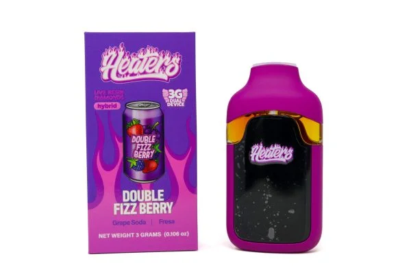 Heaters Live Resin Diamond Dual Dispo (3g) – Double Fizz Berry