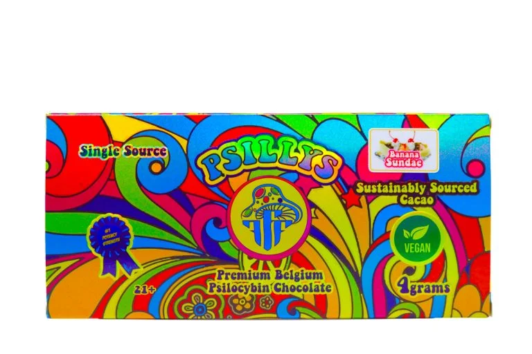 Psillys Premium Belgium Chocolate (4g) – Banana Sundae