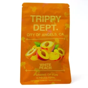 Trippy Dept (4g) Nano Gummy – White Peach