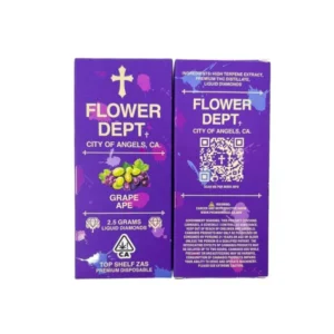 Flower Dept (2.5G) Liquid Diamond Disposable – Grape Ape