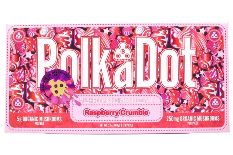 Polka Dots Magic Chocolate (5g) – Raspberry Crumble