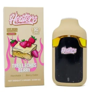 Heaters Live Resin Diamond Dual Dispo (3g) – Tres Leches Berry